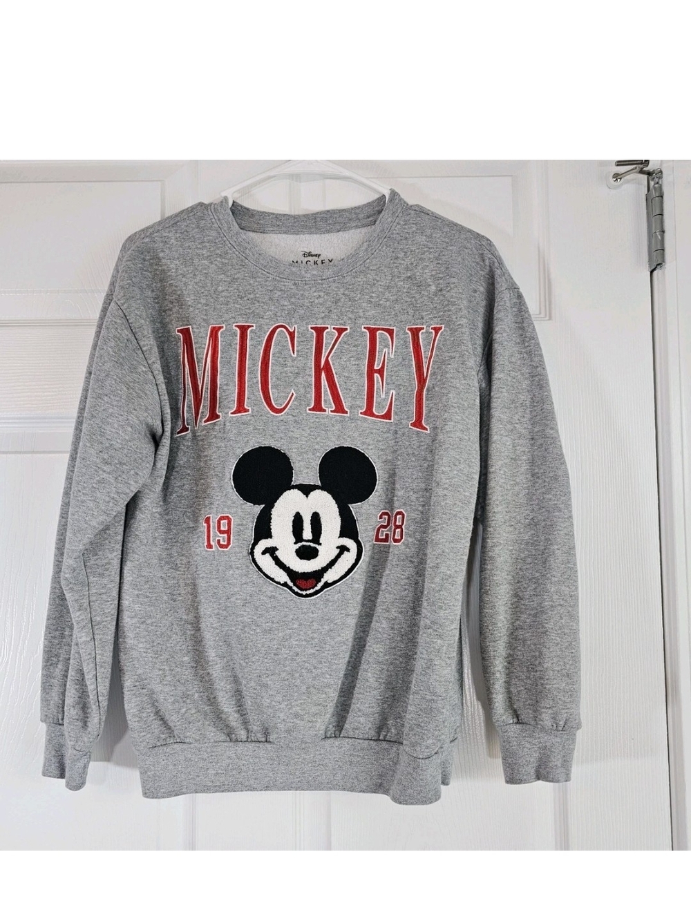 Vintage Style Mickey Mouse Crewneck, Retro 1928 Disney Graphic Sweatshirt Wms XS